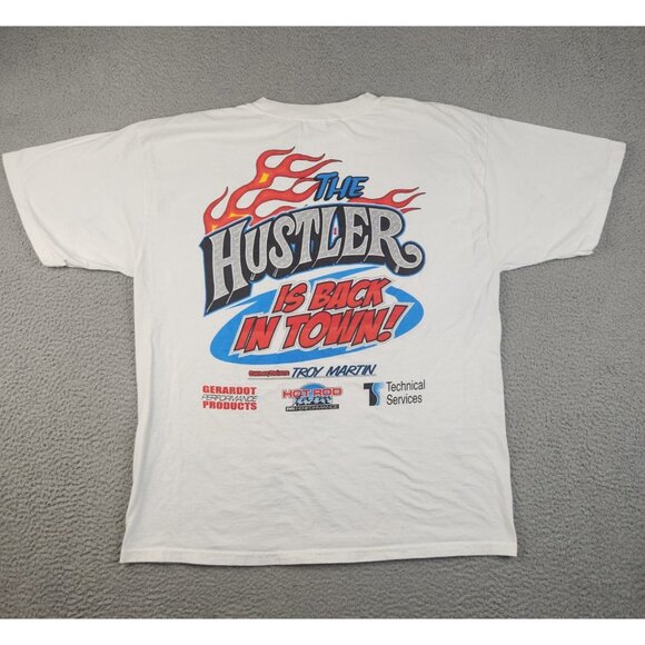 Vtg Chi-Town Hustler NHRA Drag Racing Shirt Troy Martin Chicago 72 Dodge Charger - Picture 8 of 10